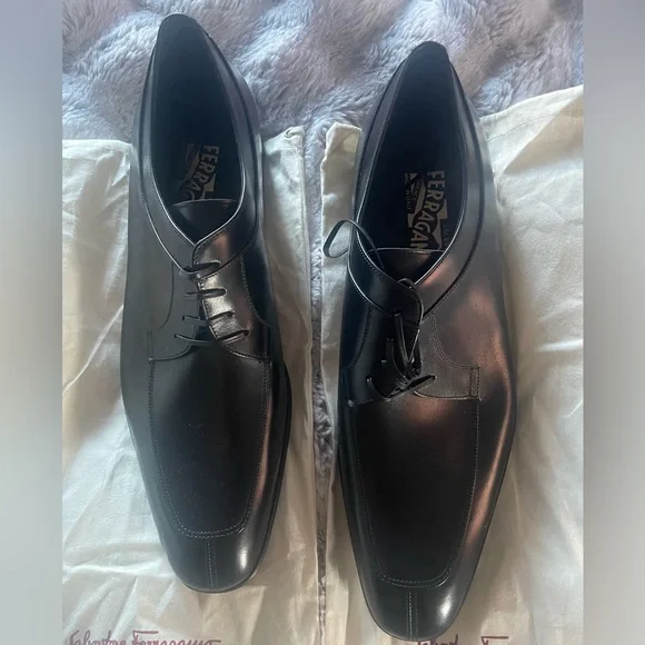 Salvatore Faragamo mens sz12 Salvatore Ferragamo dress shoes men SIZE 12, USED, Black  main image 3